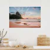 Urca-strand in Rio de Janeiro, Brazilië Poster (Keuken)