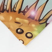 Urchin hartprint fleece deken (Hoek)