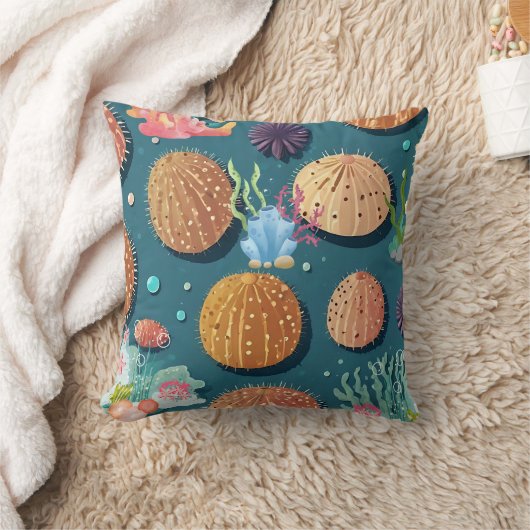 Urchin koraalprint kussen (Deken)