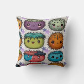 Urchin met Sterren Print Kussen (Achterkant)