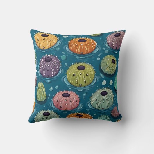 Urchin Print Kussen (Achterkant)