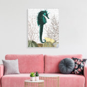 Urchins voor zeepaarden en Zeeen Canvas Afdruk (Insitu (Woonkamer))