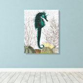 Urchins voor zeepaarden en Zeeen Canvas Afdruk (Insitu (Houten vloer))