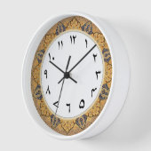Urdu Numbers Klok Traditioneel Arabisch Decor (Hoek)
