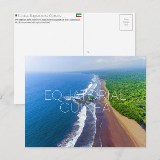Ureca Beach, Equatoriaal-Guinea Reisansichtkaart Briefkaart