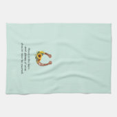 Uren in de schuur en wijn theedoek (Horizontaal)