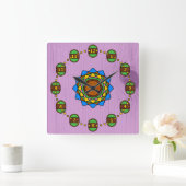 Uren in het Oude Verflooster Vierkante Klok (Huis)