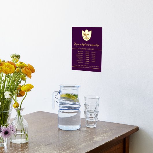 Uren van opening luxe Maatwerk Kleur Logo toevoege Folie Afdrukken (Laag (Keuken))