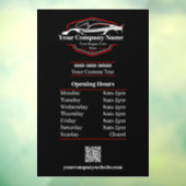 Uren van professioneel autopoetsbedrijf met autowa raamsticker (Vel 3)