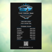 Uren van professioneel autopoetsbedrijf voor autow raamsticker (Vel 3)