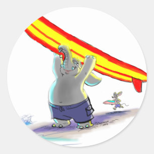 UrFiNg LePhAnt Ronde Sticker