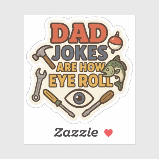 URGENT Dad Jokes Emergency Kit 2025 - Laatste minu Sticker (Vel)