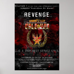 Urgent Fury Kold War, groot poster voor hoogglanze