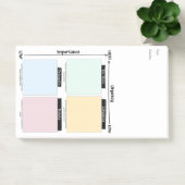 Urgent Important Eisenhower Matrix Post-It Notes (Kantoor)