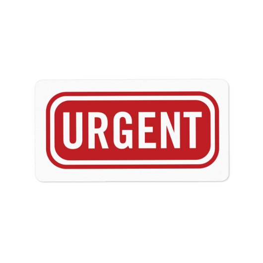 Urgent Kantoor Etiket (Voorkant)
