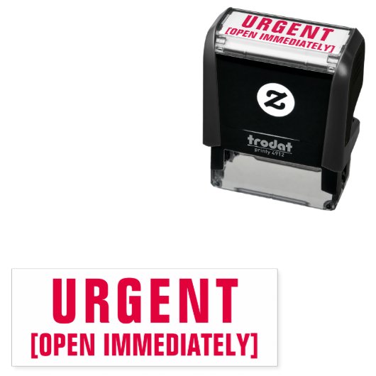 Urgent Open Direct Professional Red Zelfinktende Stempel (In situ)