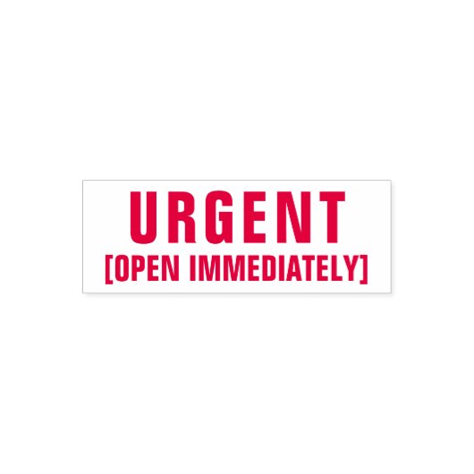 Urgent Open Direct Professional Red Zelfinktende Stempel (Design)