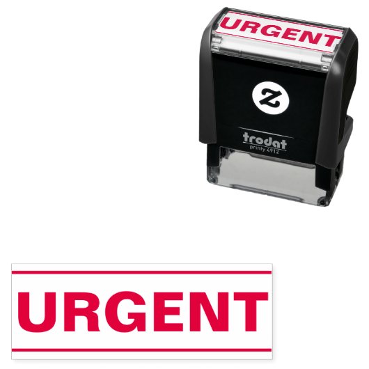 Urgent text Sjabloon Zelfinktende Stempel (In situ)