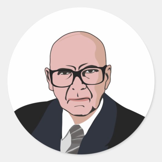 Urho Kaleva Kekkonen Ronde Sticker (Voorkant)