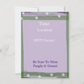 Urho's Day Party Invitation in St. Urho Kaart (Achterkant)