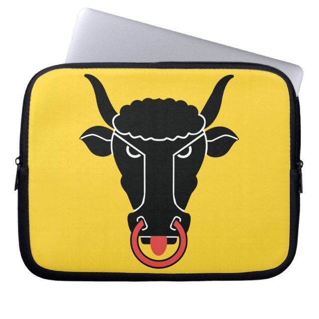 Uri Canton Flag Laptop Sleeve (Voorkant)