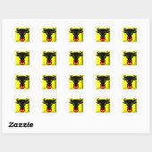 Uri Flag Gem Ronde Sticker (Vel)