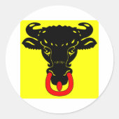 Uri Flag Ronde Sticker (Voorkant)