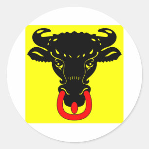 Uri Flag Ronde Sticker