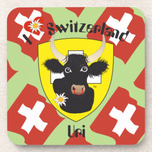Uri Schweiz Suisse Svizzera Kork-Untersetzer Bier Onderzetter