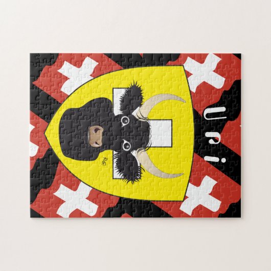 Uri Schweiz Suisse Svizzera Svizra Puzzles Legpuzzel (Horizontaal)