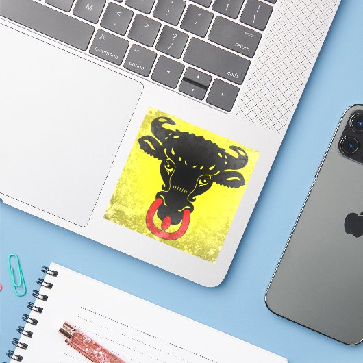Uri Sticker (Laptop met iPhone)