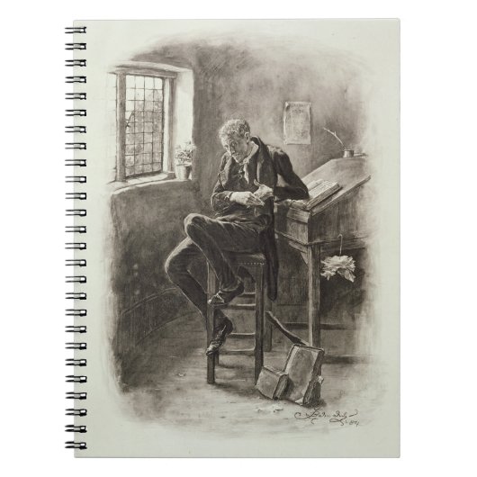 Uriah Heep, uit 'Charles Dickens: A Gossip about Notitieboek (Voorkant)