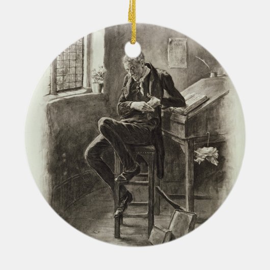 Uriah Heep, van 'Charles Dickens: Een roddel over Keramisch Ornament (Achterkant)