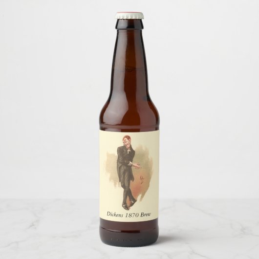 Uriah Heep van Kyd van Dickens' David Copperfield Bier Etiket (Voorkant)