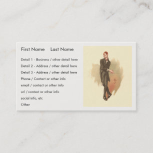 Uriah Heep van Kyd van Dickens' David Copperfield Visitekaartje