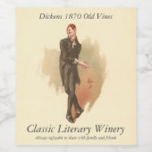 Uriah Heep van Kyd van Dickens' David Copperfield Wijn Etiket (Enkel label)