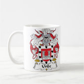 Uribe Family Crest Koffiemok (Links)
