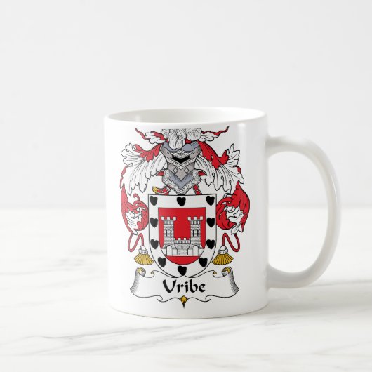 Uribe Family Crest Koffiemok (Rechts)