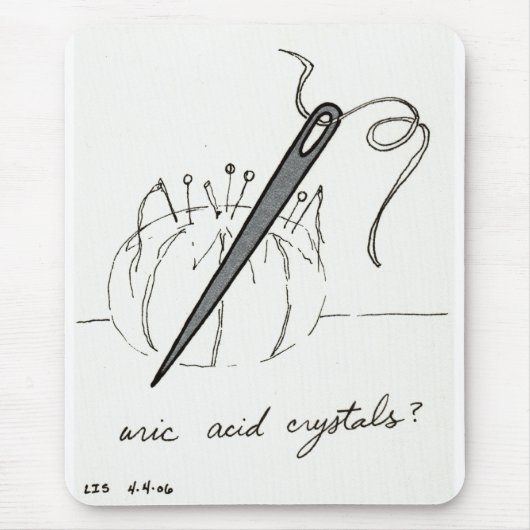 Uric Acid Crystals mousepad Muismat (Voorkant)