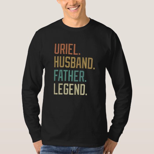 Uriel Husband Father Legend Father's Day Retro T-shirt (Voorkant)