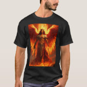 Uriel's Fire Statue Engel Flames Design T-shirt (Voorkant)