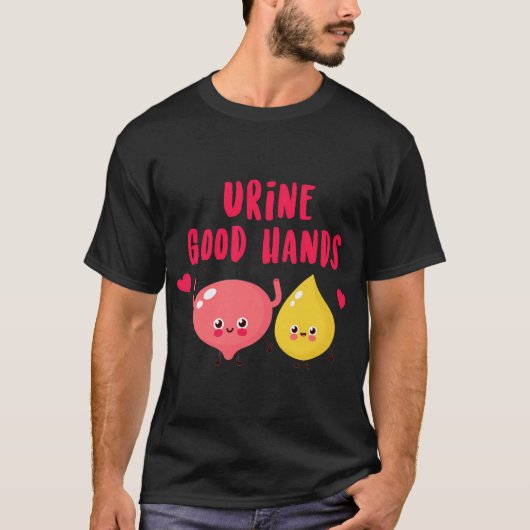 Urine Goede Handen Medische Verpleging T-shirt (Voorkant)