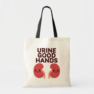 Urine goede handen - Schattige lachend nierontwerp Tote Bag