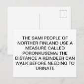 Urineerrendieren Briefkaart (Voorkant / Achterkant)