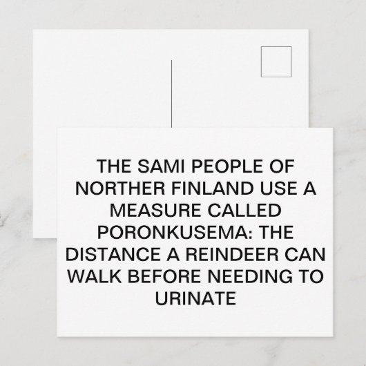 Urineerrendieren Briefkaart (Voorkant / Achterkant)