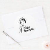 URINEPROBLEMEN RONDE STICKER (Envelop)