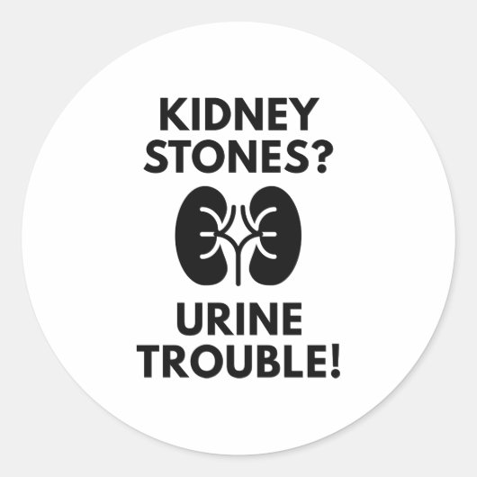 Urineproblemen Ronde Sticker (Voorkant)