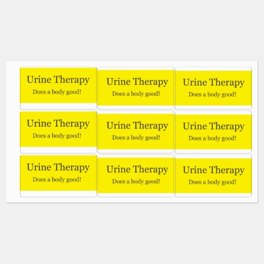 Urinetherapie: Is een lichaam goed! Labels (Vel)