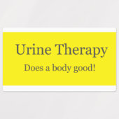 Urinetherapie: Is een lichaam goed! Labels (Design 2)