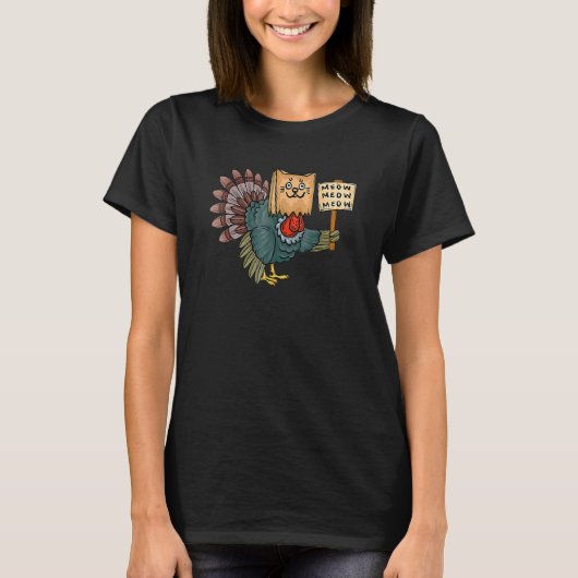 Urkey Hanksgiving Cat Ee Hanksgiving T-shirt (Voorkant)